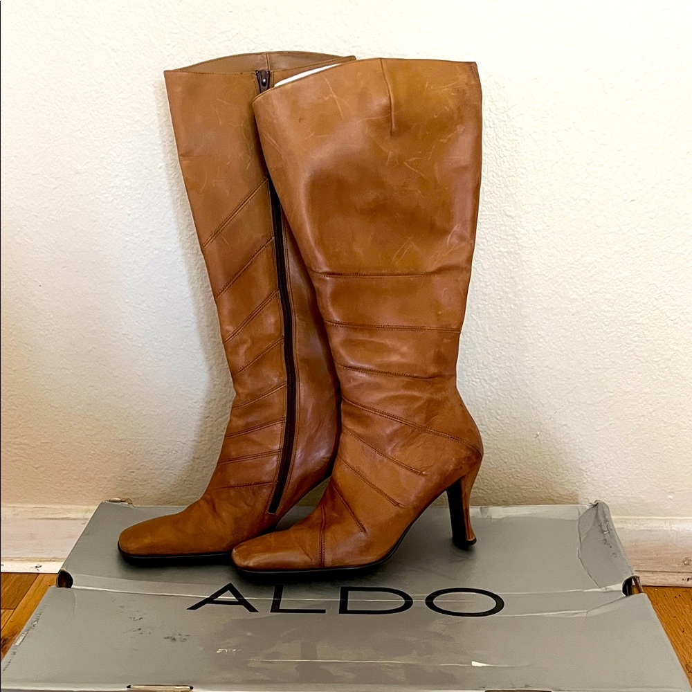 Aldo Women's Brown Heeled Boots